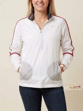 Nike Golf White Quarter-Zip Pullover
